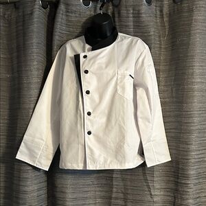 White Chef Jacket with Black Accents